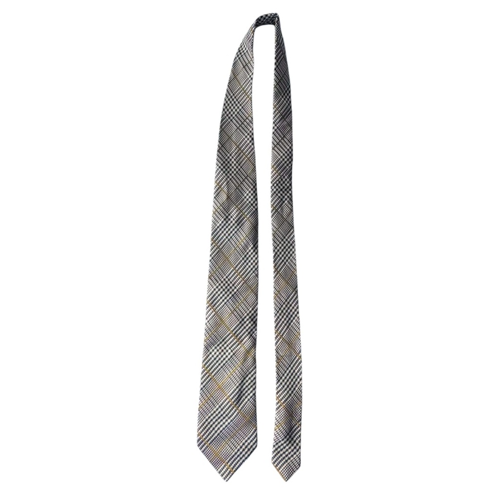 Burberry Glen Check Plaid Silk Tie - Made in England - Picture 6 of 9